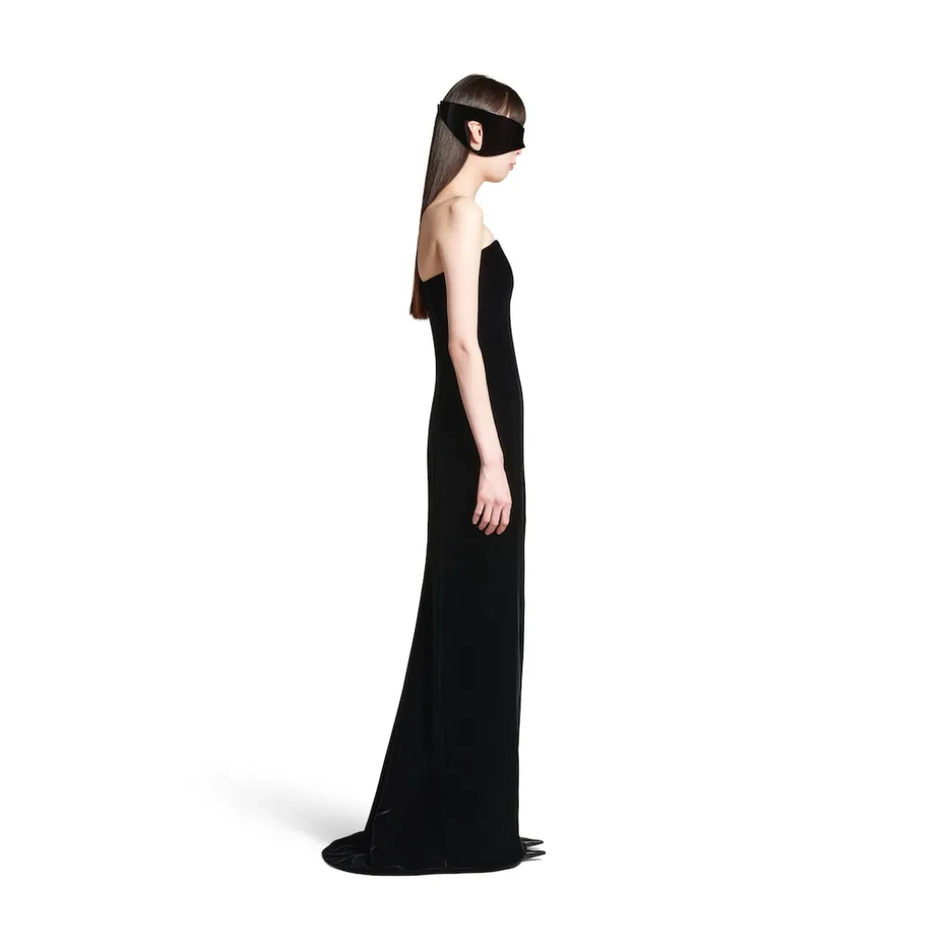 Women's Bustier Gown in Black