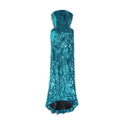 Women's Bustier Gown in Turquoise
