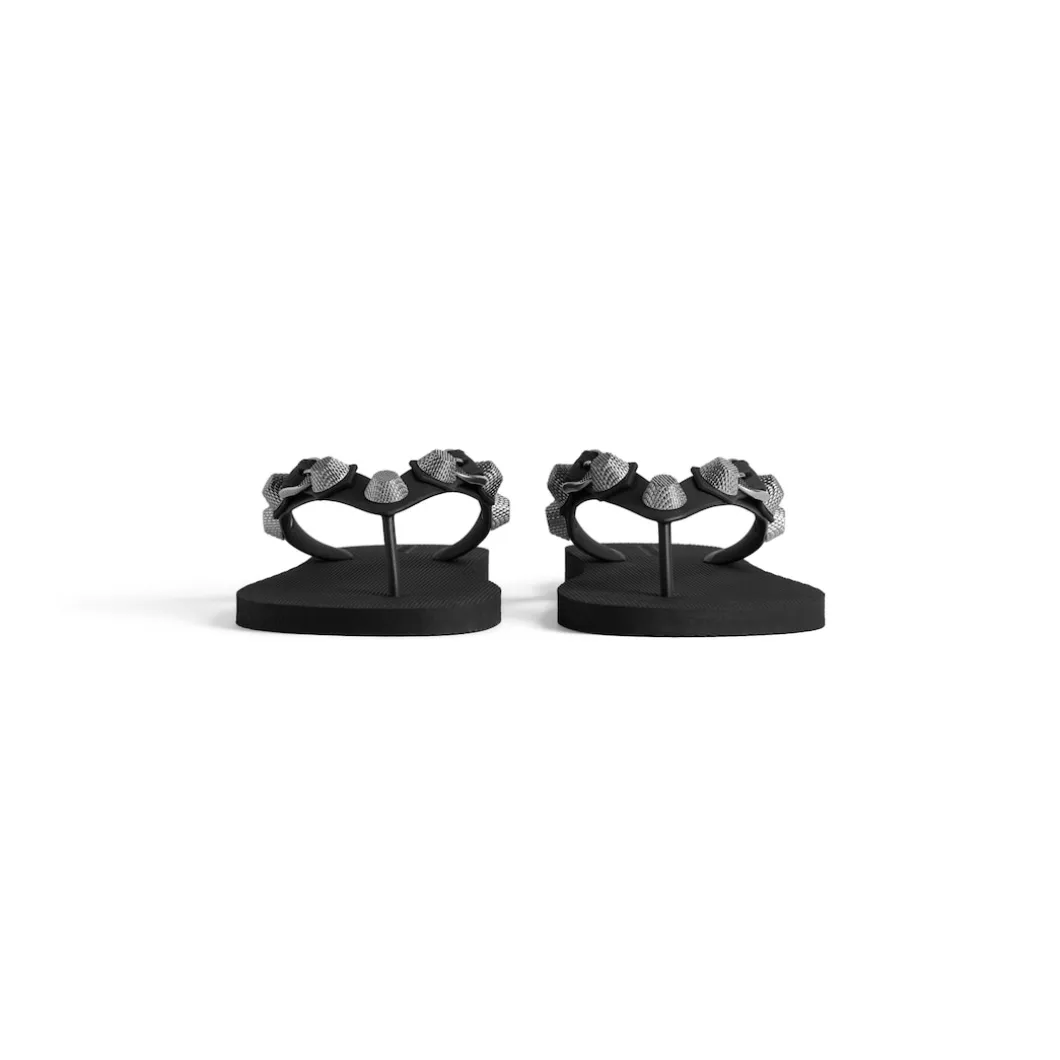 Women's Cagole Thong Sandal in Black