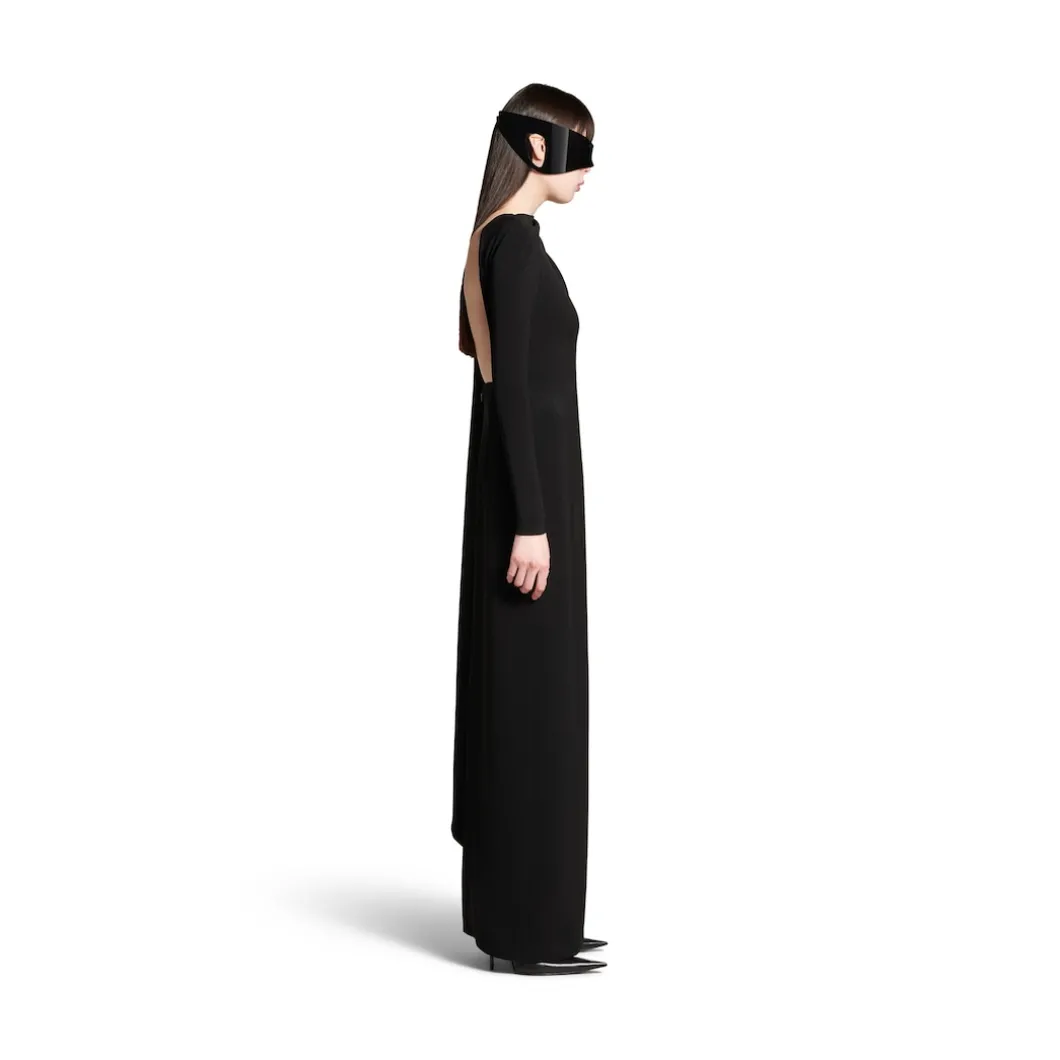 Women's Cape Gown in Black
