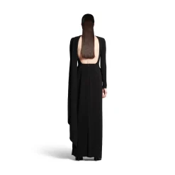 Women's Cape Gown in Black