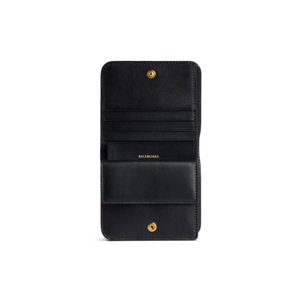 Women's Cash 2.0 Flap Coin And Card Holder in Black