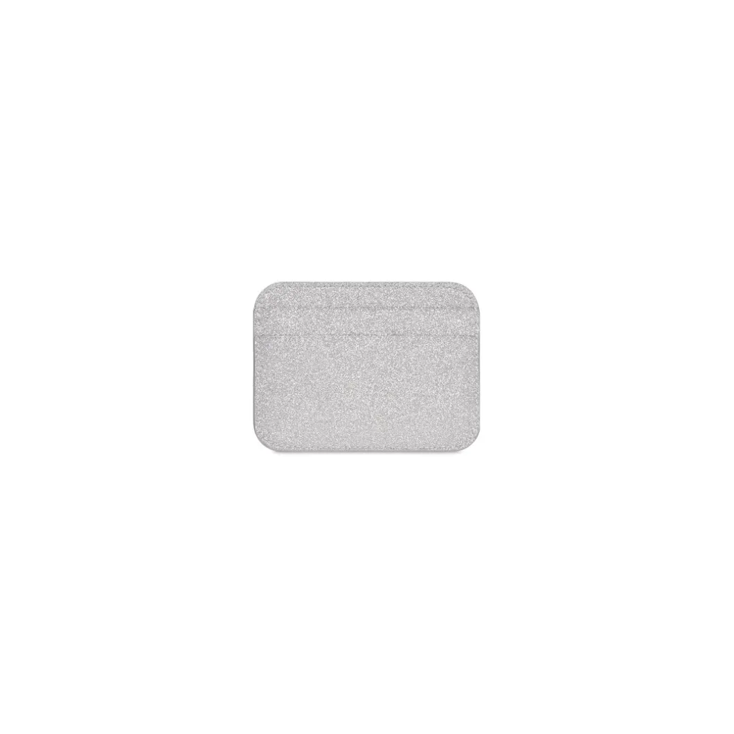 Women's Cash Card Holder Sparkling Fabric in Silver