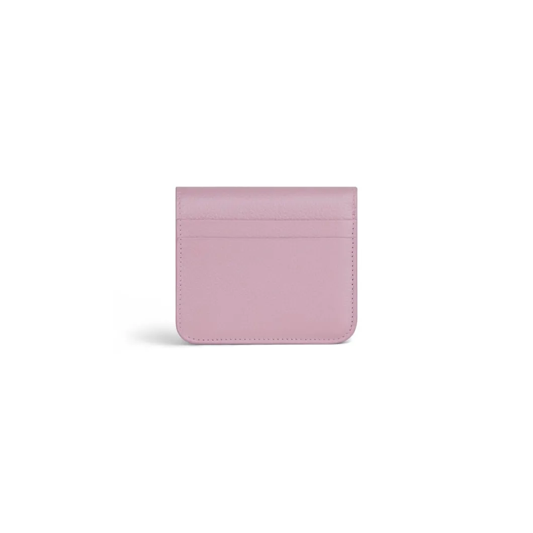 Women's Cash Flap Coin And Card Holder in Pink