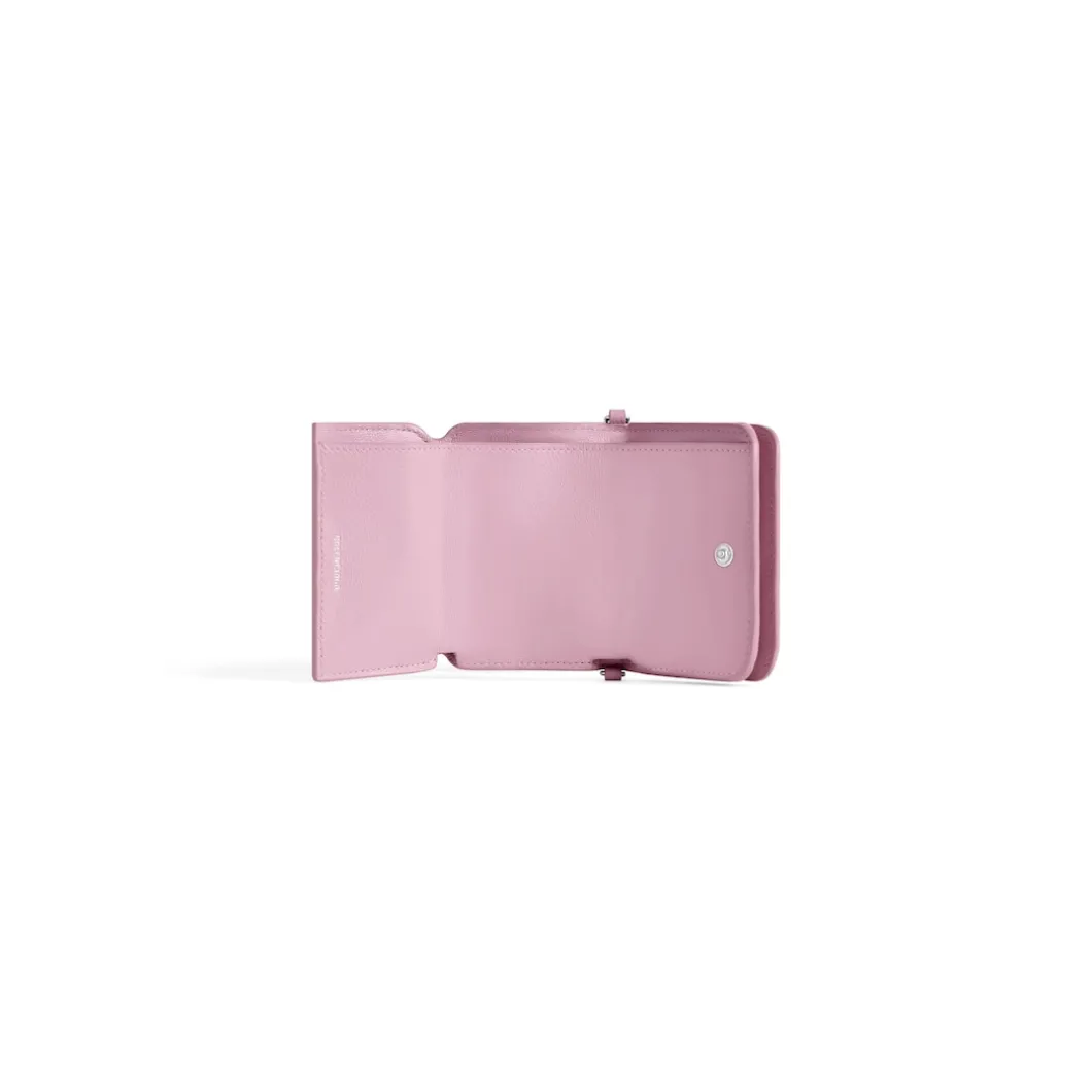 Women's Cash Mini Wallet On Chain in Pink