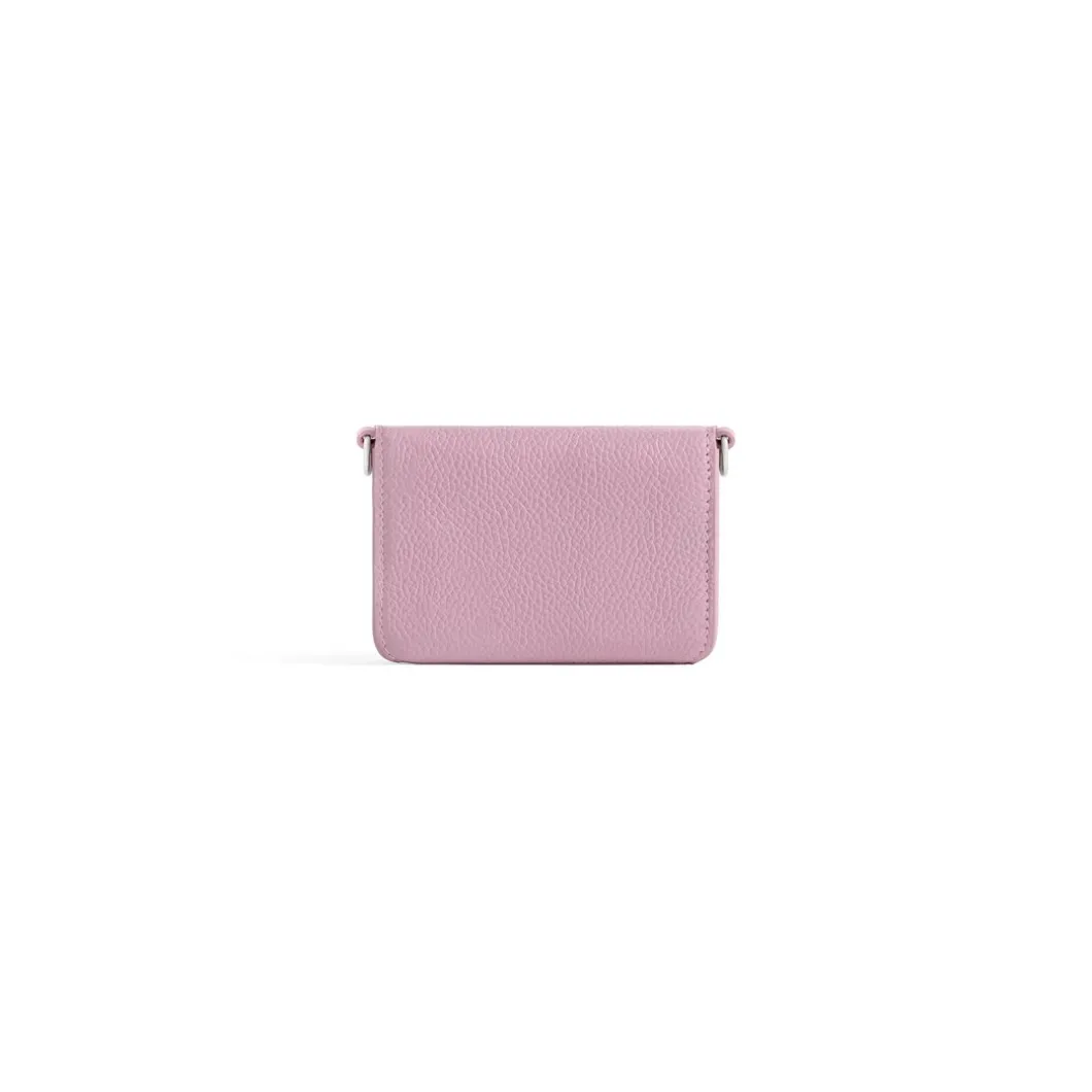 Women's Cash Mini Wallet On Chain in Pink
