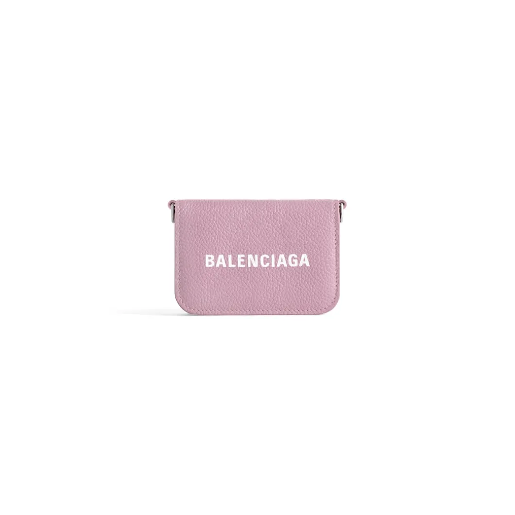 Women's Cash Mini Wallet On Chain in Pink