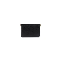 Women's Cash Mini Wallet On Chain in Black/white