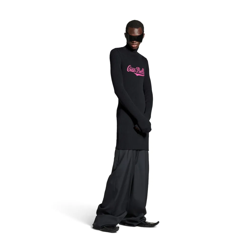 Women's Ciao Bello Long Fitted Turtleneck in Black