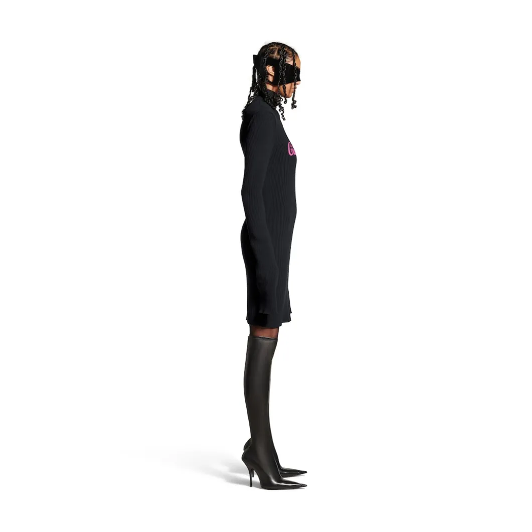 Women's Ciao Bello Long Fitted Turtleneck in Black