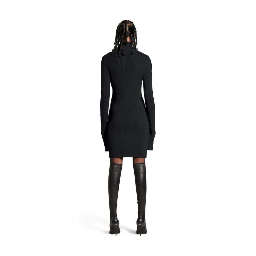 Women's Ciao Bello Long Fitted Turtleneck in Black