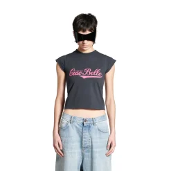 Women's Ciao Bello Shrunk T-shirt in Black