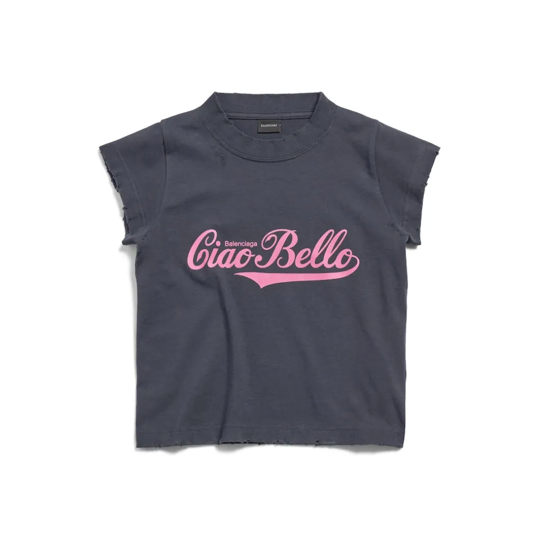 Women's Ciao Bello Shrunk T-shirt in Black