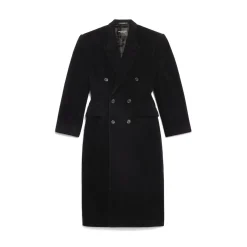 Women's Cinched Coat in Black