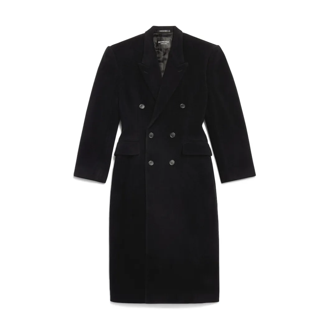 Women's Cinched Coat in Black