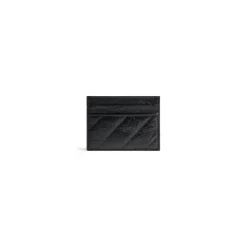 Women's Crush Card Holder Quilted  in Black