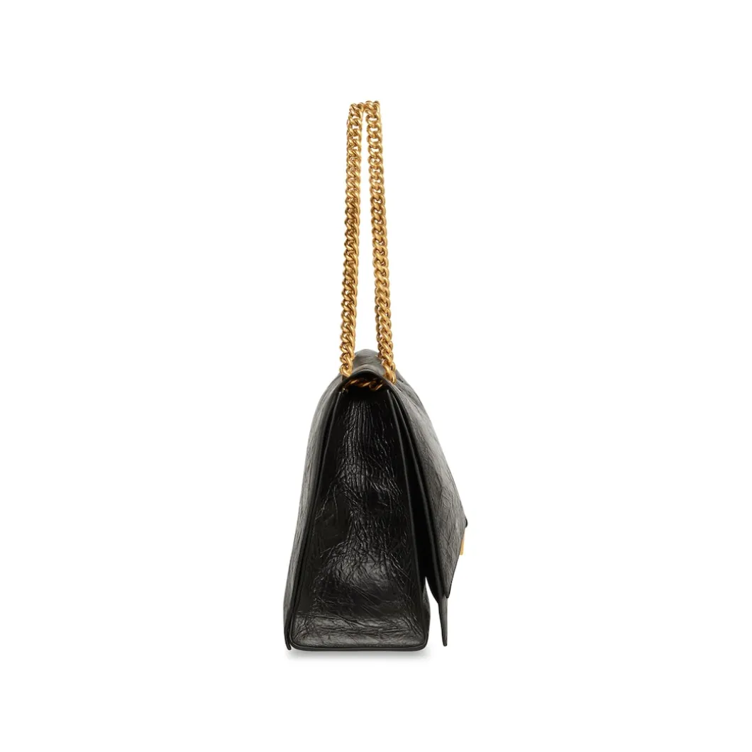 Women's Crush Large Chain Bag in Black