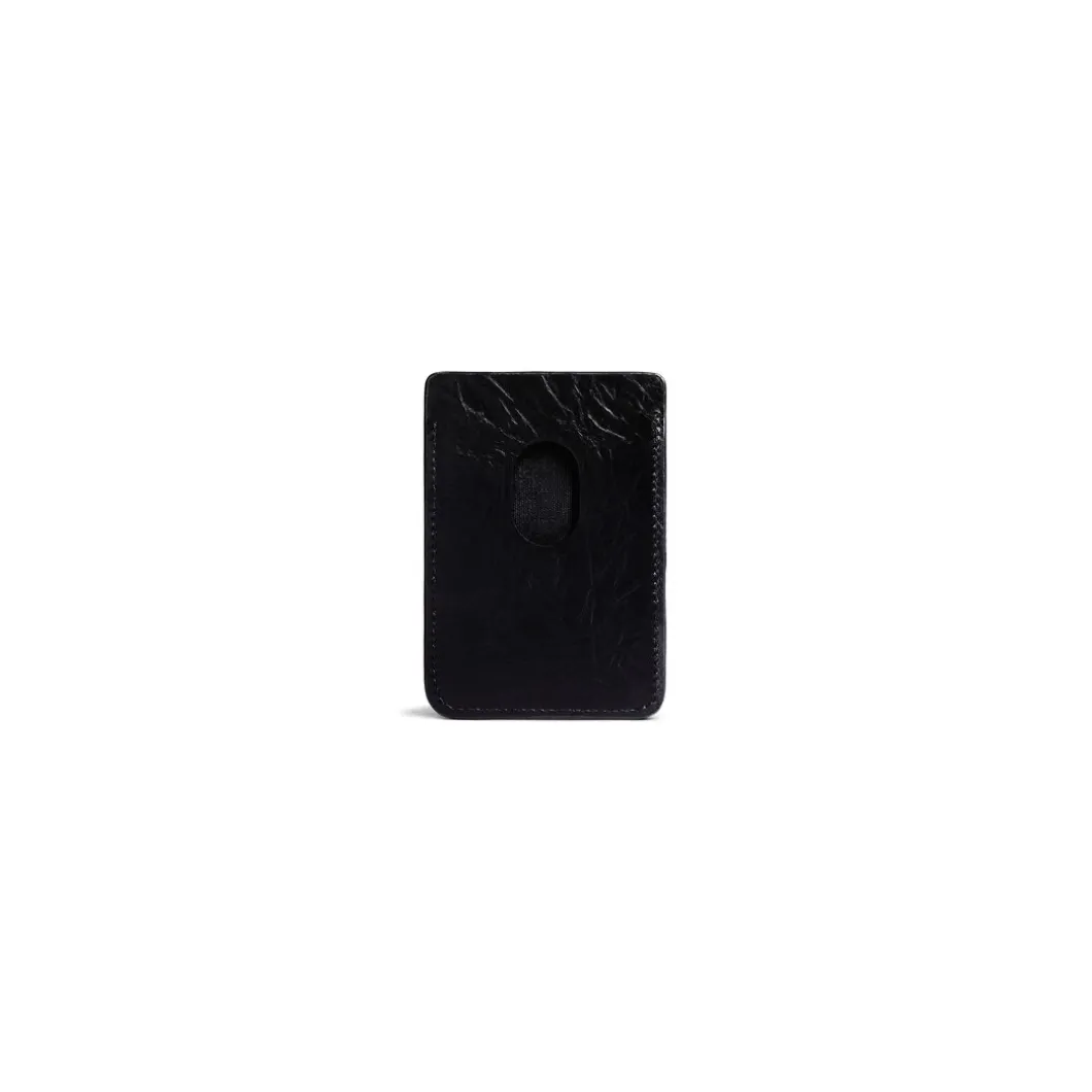 Women's Crush Magnet Card Holder Quilted in Black