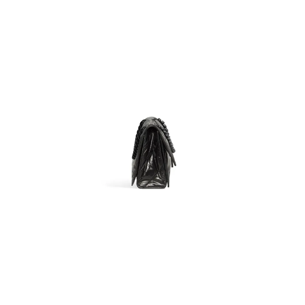 Women's Crush Small Chain Bag Quilted in Black