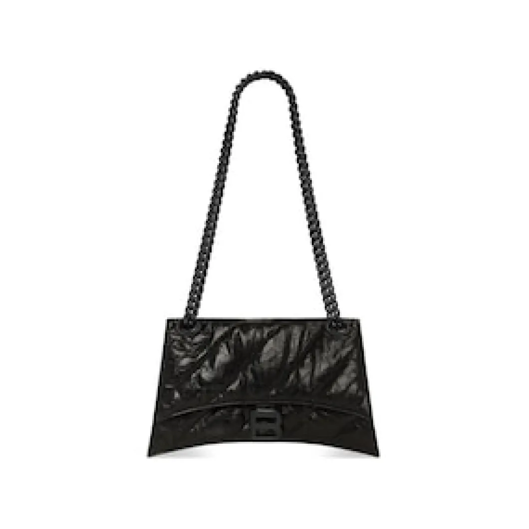 Women's Crush Small Chain Bag Quilted in Black