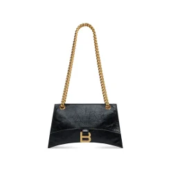 Women's Crush Small Chain Bag  in Black