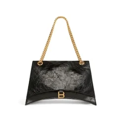 Women's Crush Small Chain Bag in Black