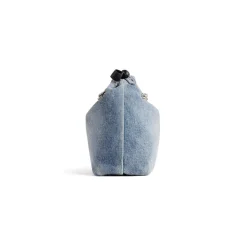 Women's Crush Small Tote Bag Denim in Blue