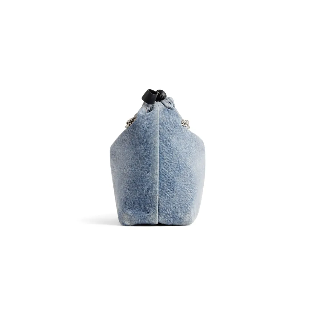 Women's Crush Small Tote Bag Denim in Blue