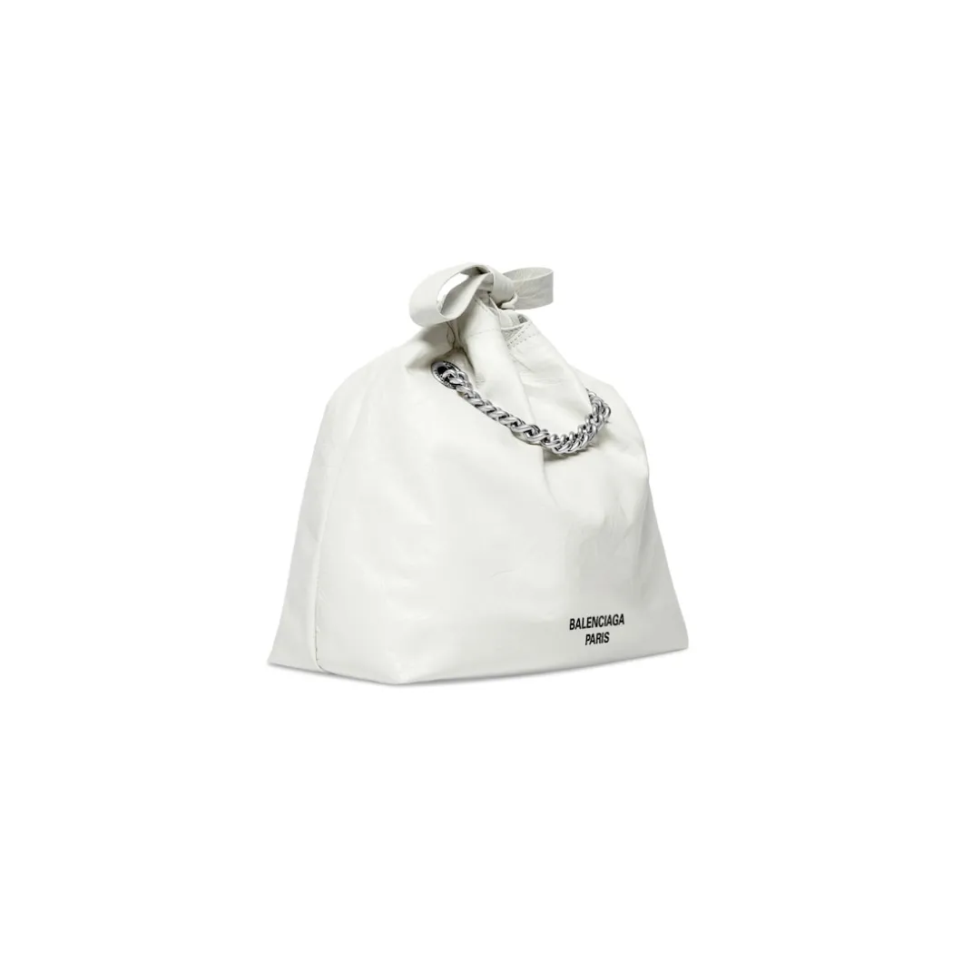 Women's Crush Small Tote Bag in Optic White