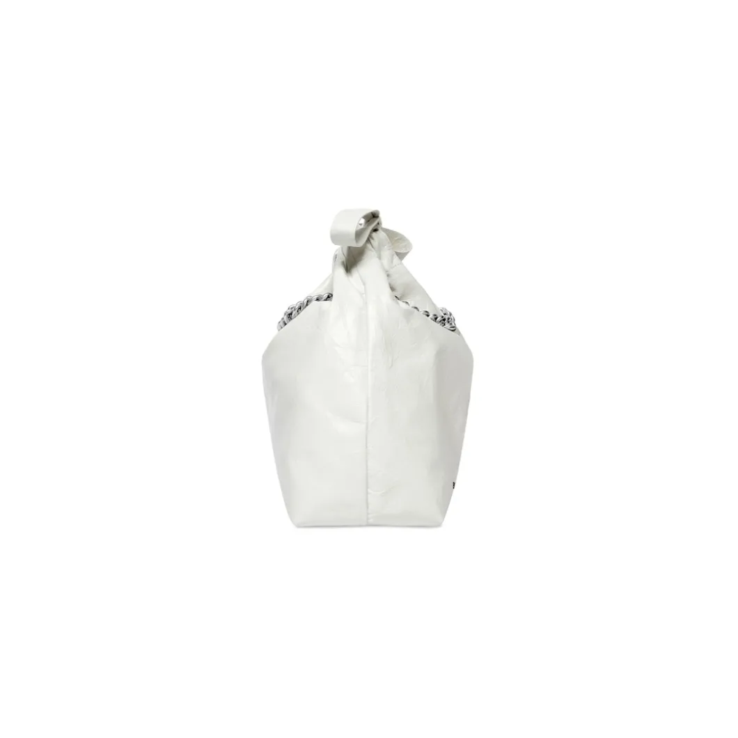 Women's Crush Small Tote Bag in Optic White