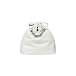 Women's Crush Small Tote Bag in Optic White
