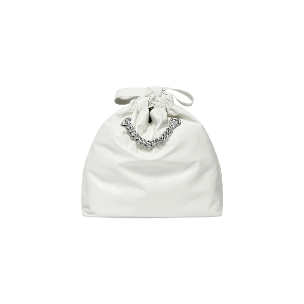 Women's Crush Small Tote Bag in Optic White