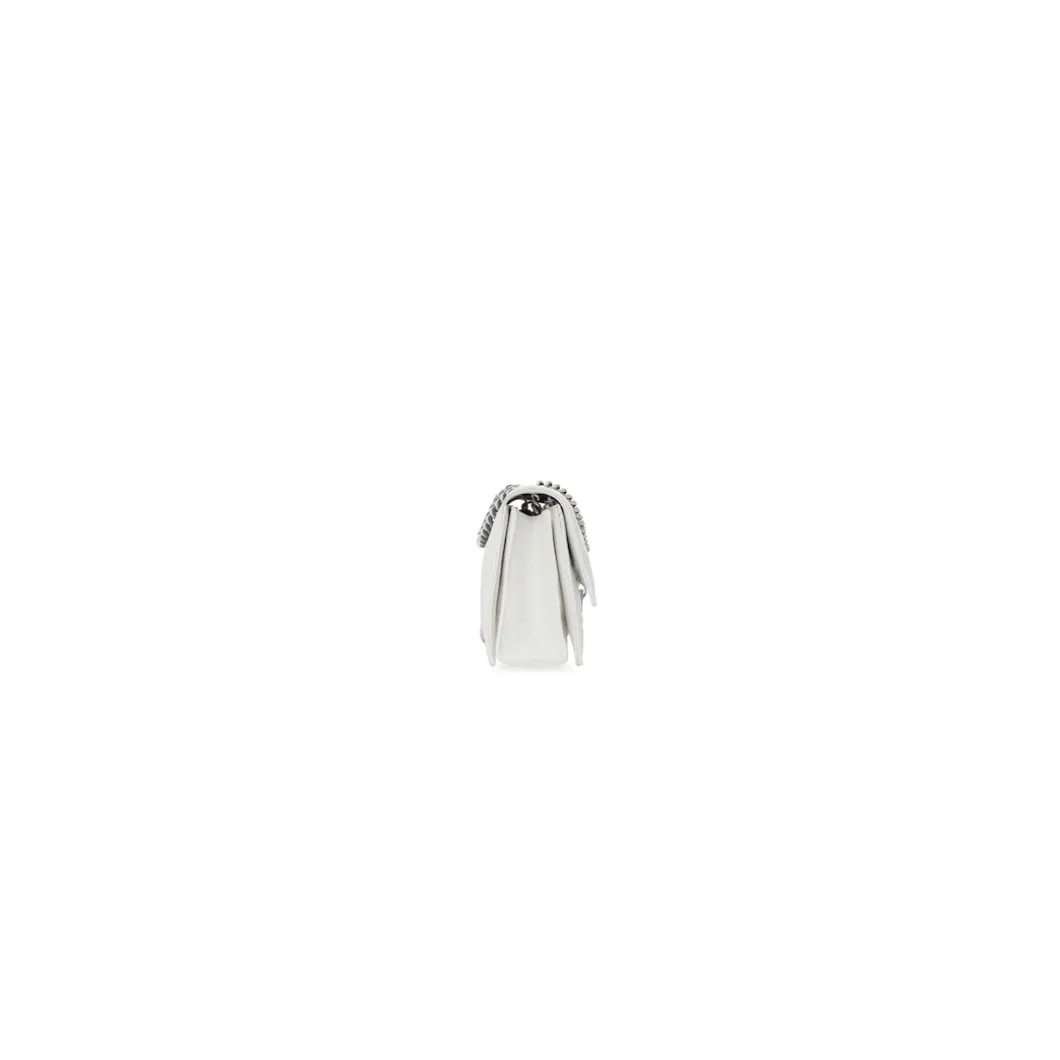 Women's Crush Xs Chain Bag Quilted in Optic White