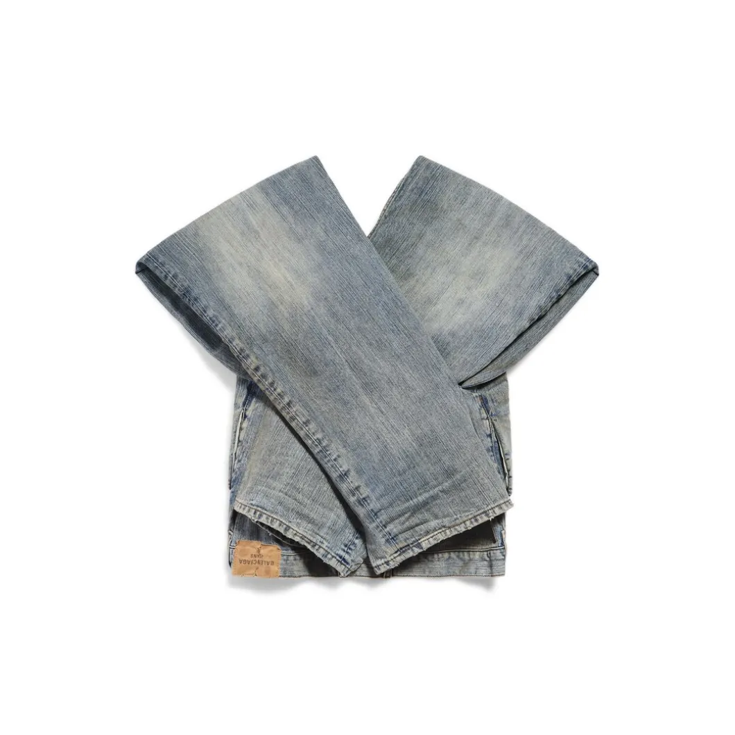 Women's Denim Pants Top in Light Blue
