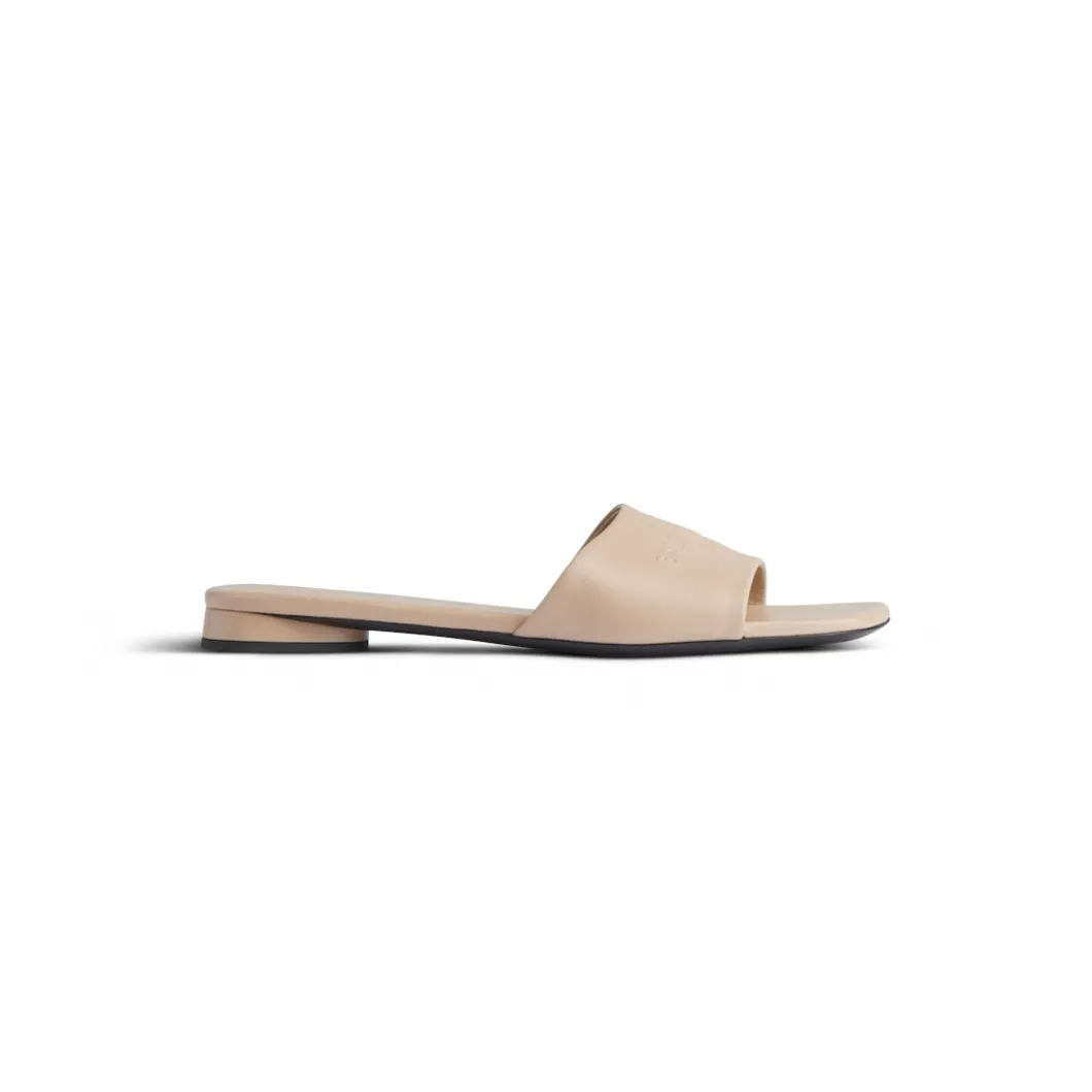 Women's Duty Free Flat Sandal in Beige