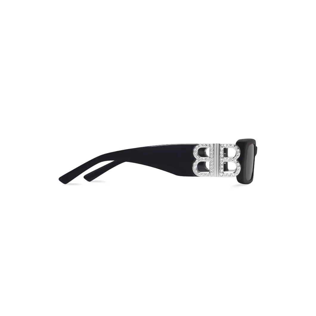 Women's Dynasty Rectangle Sunglasses in Black
