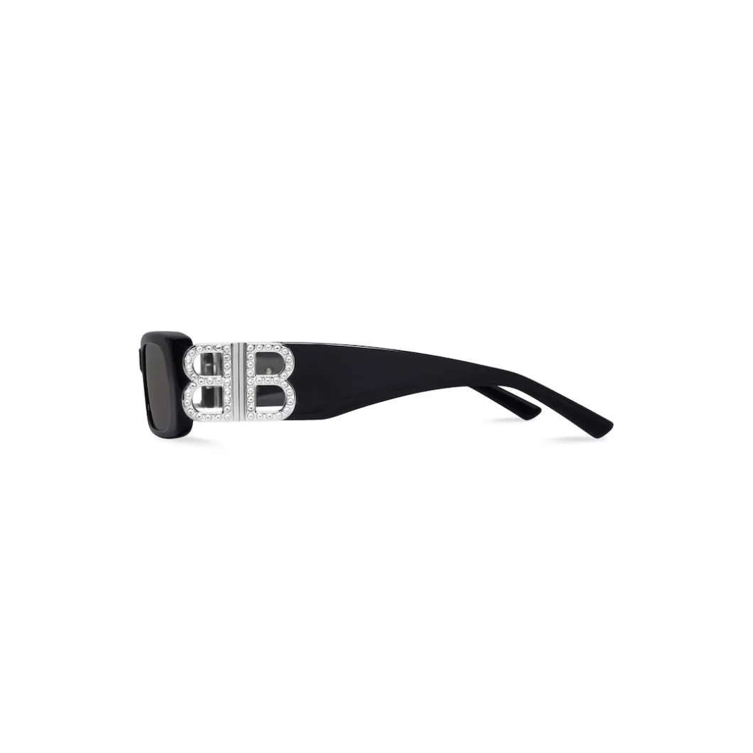Women's Dynasty Rectangle Sunglasses in Black