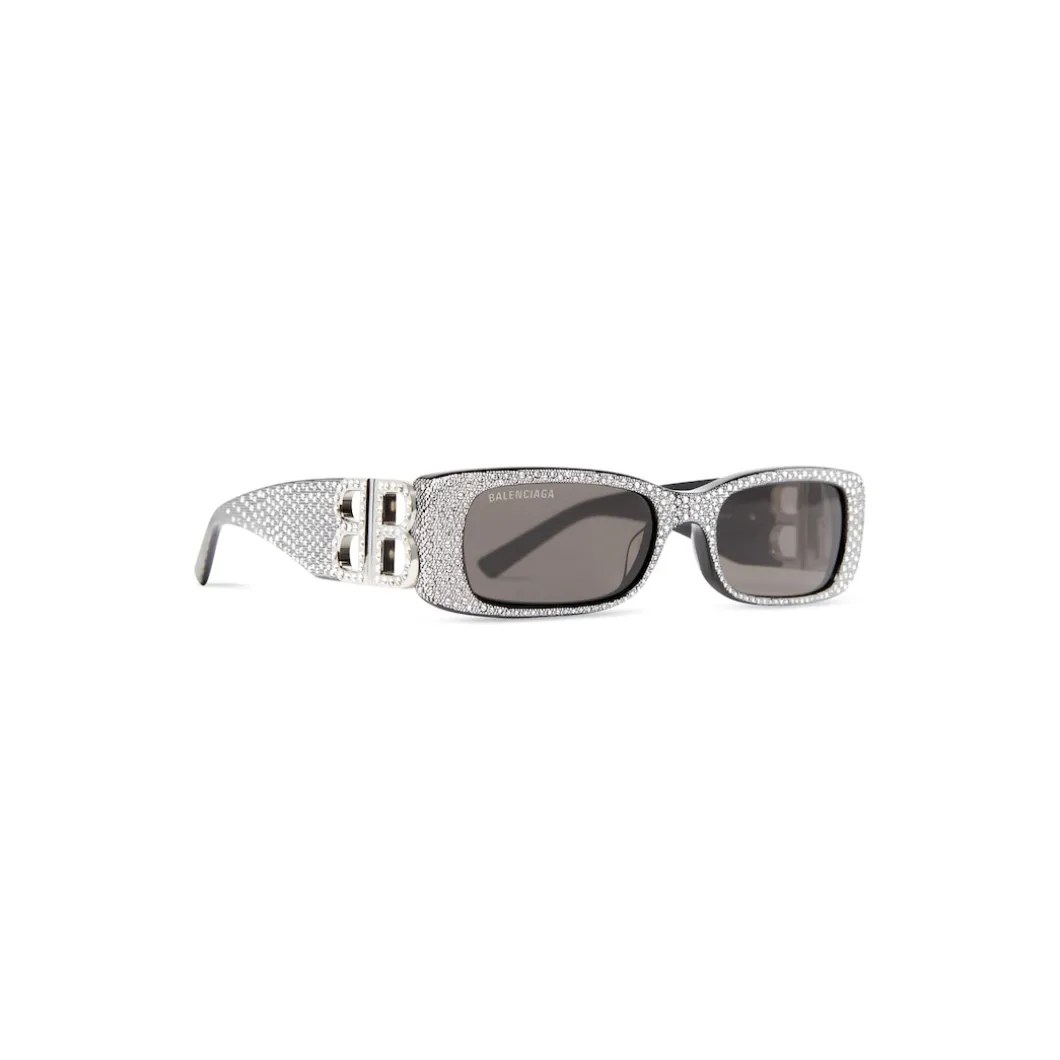 Women's Dynasty Rectangle Sunglasses in Black