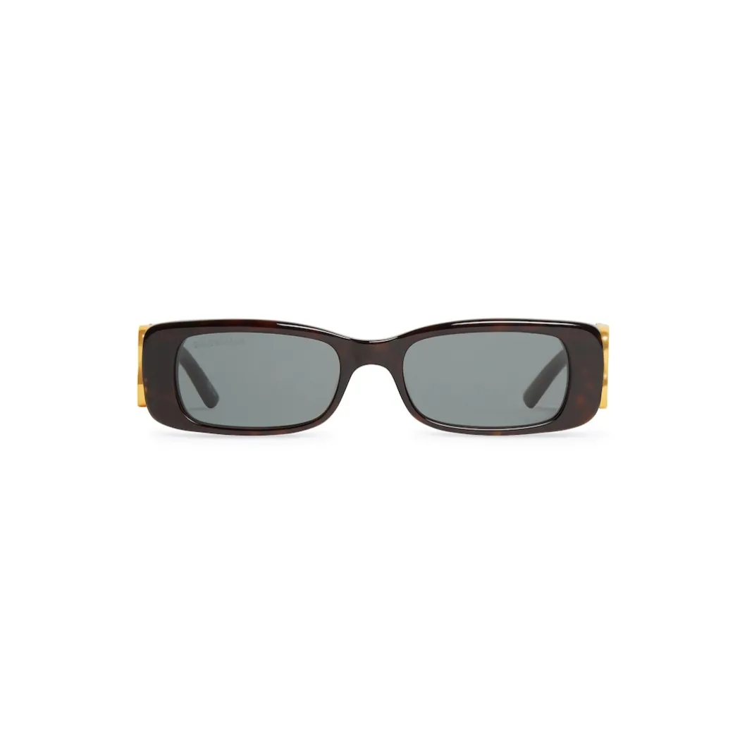 Women's Dynasty Rectangle Sunglasses in Brown