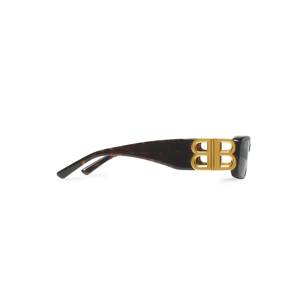 Women's Dynasty Rectangle Sunglasses in Brown