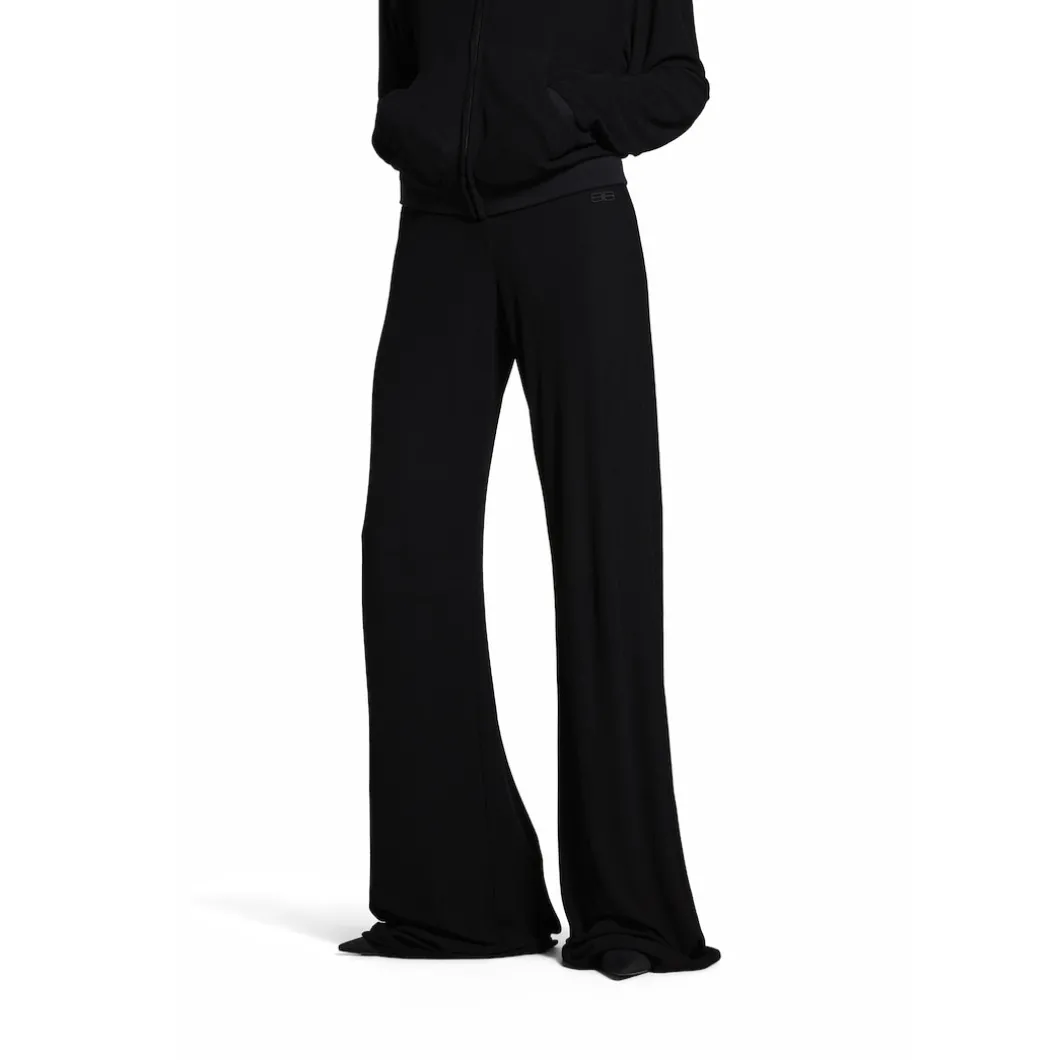 Women's Elastic Pants in Black