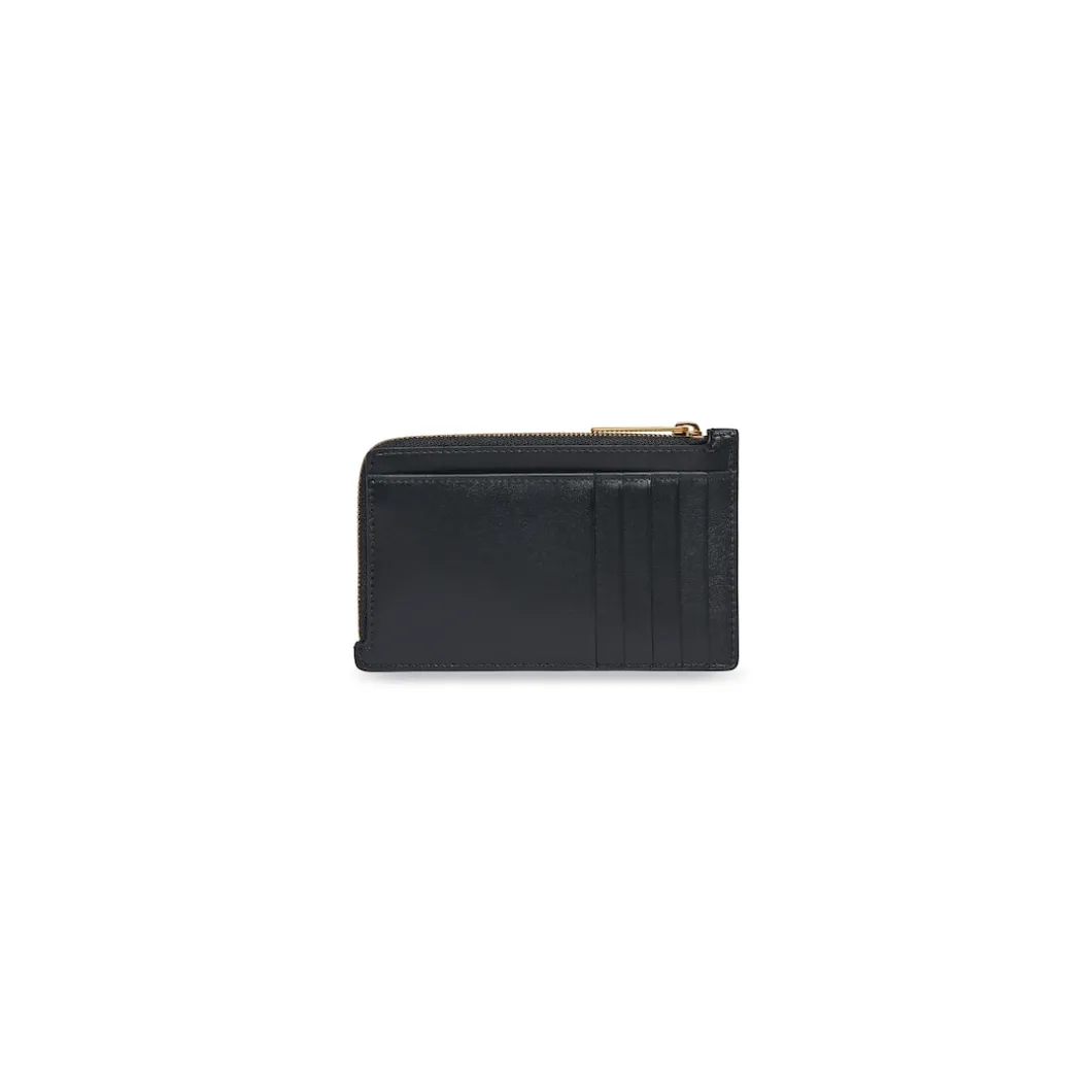 Women's Envelope Long Coin And Card Holder in Black
