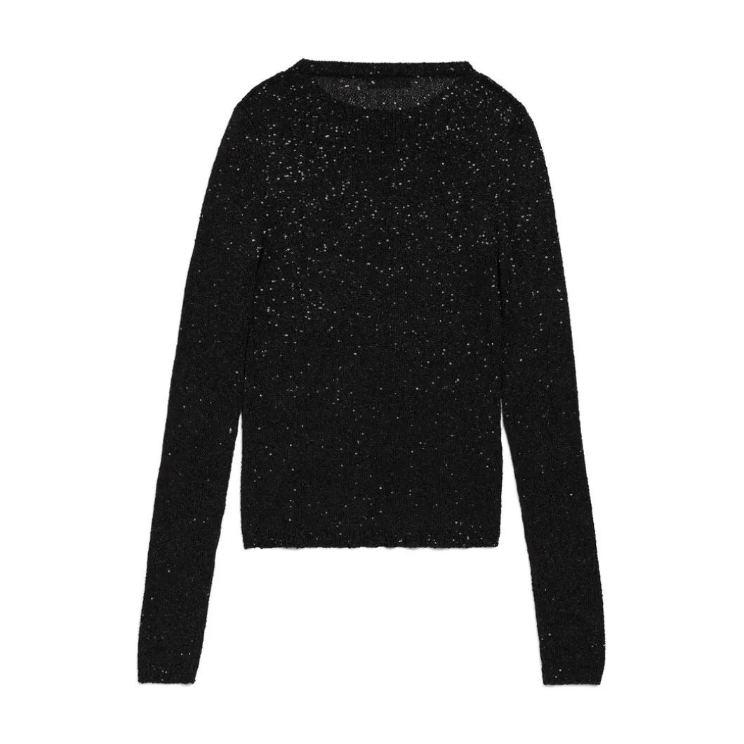 Women's Fitted Crewneck in Black