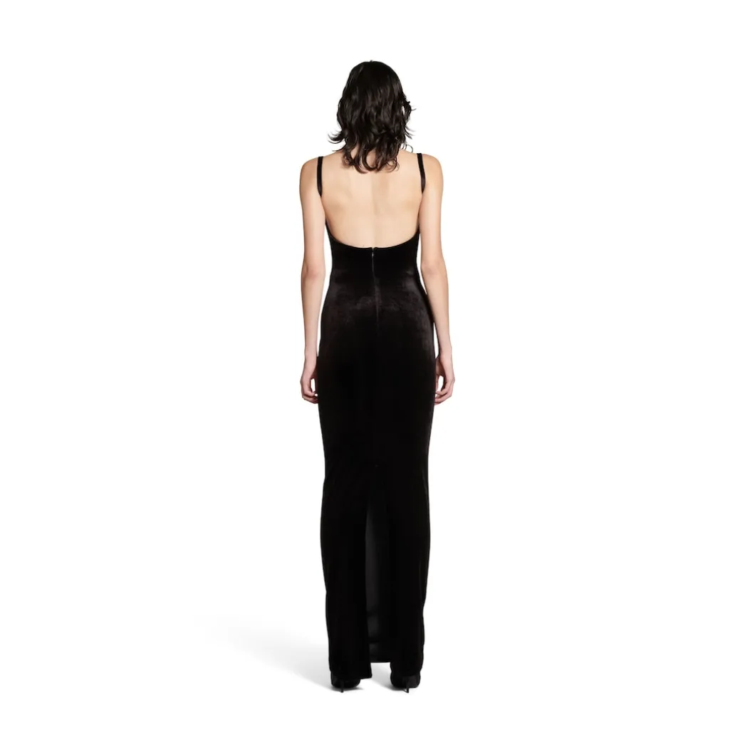 Women's Fitted Gown in Black
