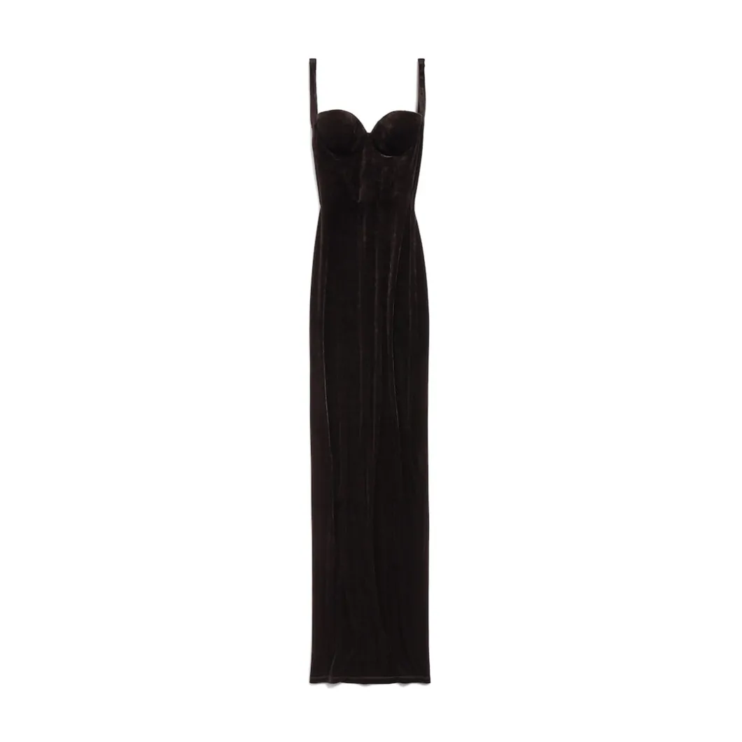 Women's Fitted Gown in Black