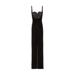 Women's Fitted Gown in Black