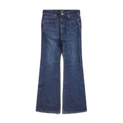Women's Flared Pants in Dark Blue