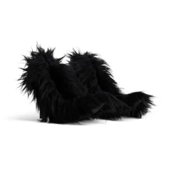 Women's Flex Fur 110mm Pump  in Black