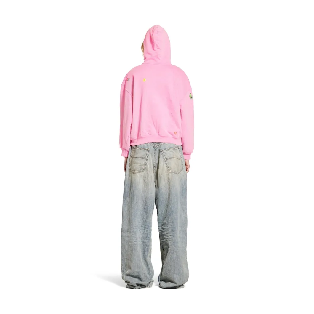 Women's Fruity Zip-up Hoodie Regular Fit in Pink