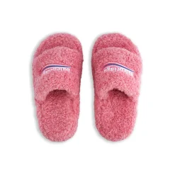 Women's Furry Platform Sandal in Pink